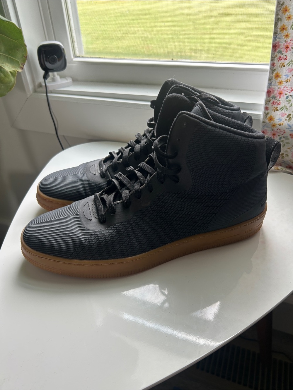 Nike Black Gum High Top Sneakers - Men’s Size 12